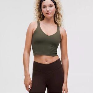 Lululemon Align Tank-top with built-in bra- Size 4_Dark Olive